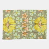Vlinder Bloemen Botanisch Kleurrijk Theedoek (Horizontaal)
