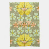 Vlinder Bloemen Botanisch Kleurrijk Theedoek (Verticaal)