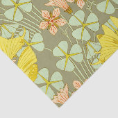 Vlinder Bloemen Botanisch Kleurrijk Tissuepapier (Detail)