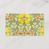 Vlinder Bloemen Botanisch Kleurrijk Visitekaartje (Achterkant)