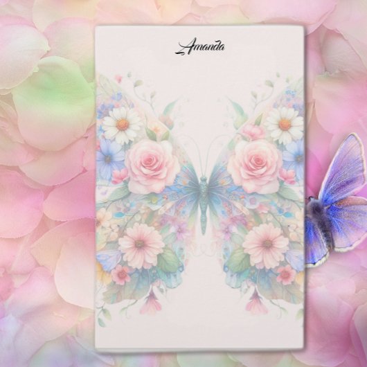 Vlinder Bloemen Briefpapier