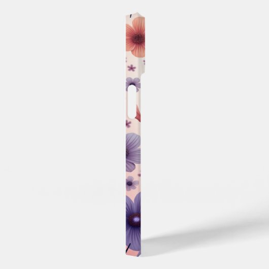 Vlinder Bloemen Case-Mate iPhone Case (Achterkant / Rechts)