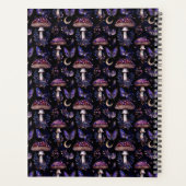 Vlinder-, bloemen- en paddenstoelenhemelpatroon planner (Achterkant)