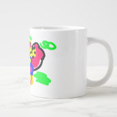 Vlinder bloemen grote koffiekop (Rechts)