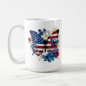 Vlinder, Bloemen, Onafhankelijkheidsdag Koffiemok (Links)