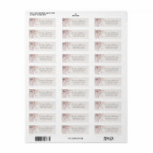 Vlinder Bloemen Retouradres Etiket (Full Sheet)