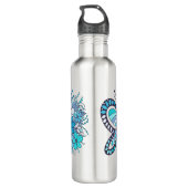 Vlinder Bloemen Roestvrij staal Waterfles Waterfles (Achterkant)