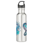 Vlinder Bloemen Roestvrij staal Waterfles Waterfles (Voorkant)