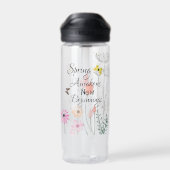 Vlinder & Bloemen Waterfles (Achterkant)