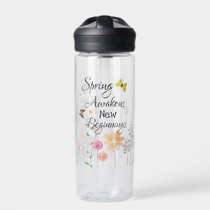 Vlinder & Bloemen Waterfles
