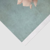 Vlinder & Bloemenboeket, roze, groen & beige Tissuepapier (Detail)