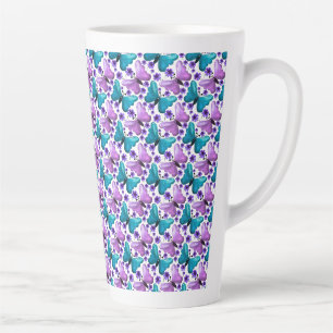 Vlinder bloemengeschenk  latte mok