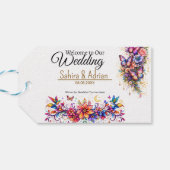 Vlinder Bloemengeschenktas - Aanpassing mogelijk Cadeaulabel (Achterkant Horizontaal)