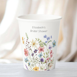 Vlinder Bloementuin Bruidsfeest Papieren Bekers