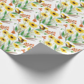 Vlinder Bloementuin Cadeaupapier (Hoek)