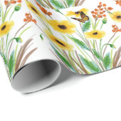 Vlinder Bloementuin Cadeaupapier (Rol Hoek)
