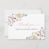 Vlinder Bloemenweide Dankkaart Bedankkaart (Voorkant)