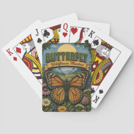 Vlinder Bloemenweide POPCUT Pokerkaarten