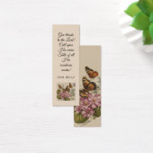 Vlinder  bloemig Elegant Bijbelvers Mini Visitekaartjes (Bureau)