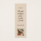 vlinder bloemig elegant bijbelvers mini visitekaartjes (Voorkant)