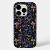 Vlinder Bloemig Hemels Mysterieus Patroon Case-Mate iPhone Case (Achterkant)
