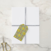 Vlinder Bloemige Botanische Kleurrijk Cadeaulabel (Met Touw)