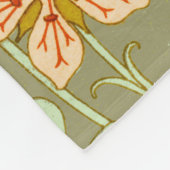 Vlinder Bloemige Botanische Kleurrijk Fleece Deken (Hoek)