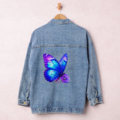 Vlinder Bloemige Denim Jas Jacket (Hangar)