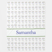 Vlinder Bloesems 60 x 80 Fleece Deken (Voorkant)