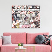 Vlinder bloesems foto stamboom canvas kunst (Insitu (Woonkamer))