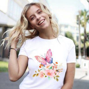 Vlinder & Bloesems Natuur T-shirt
