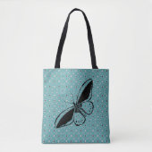 Vlinder Blues Tote Bag (Voorkant)