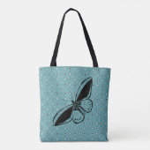 Vlinder Blues Tote Bag (Achterkant)