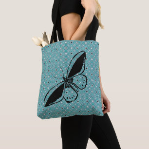 Vlinder Blues Tote Bag
