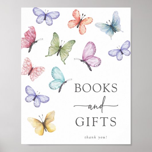 Vlinder Boeken en Cadeaus Poster (Voorkant)