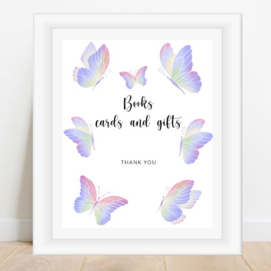 Vlinder boeken kaarten en cadeaus poster