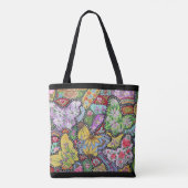 Vlinder Boodschappentas Tote Bag (Achterkant)