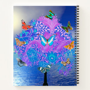 Vlinder Boom Spiraal Notebook Notitieboek