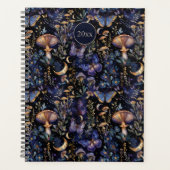 Vlinder Botanisch Hemels Mystiek Patroon Planner (Voorkant)
