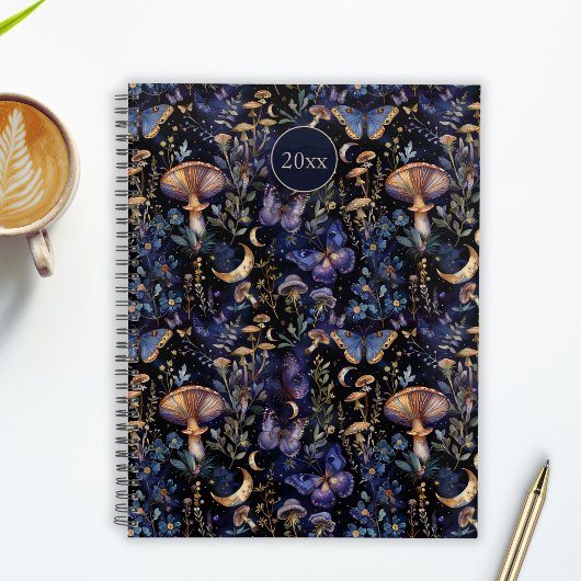 Vlinder Botanisch Hemels Mystiek Patroon Planner
