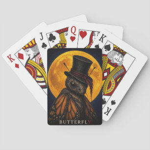 Vlinder Bovenhoed Gothische Surrealistiek Pokerkaarten