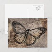  vlinder briefkaart (Voorkant / Achterkant)