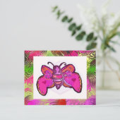 vlinder briefkaart (Staand voorkant)