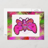 vlinder briefkaart (Voorkant / Achterkant)