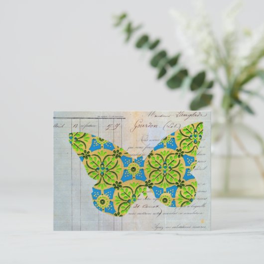 Vlinder Briefkaart (Staand voorkant)