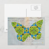 Vlinder Briefkaart (Voorkant / Achterkant)