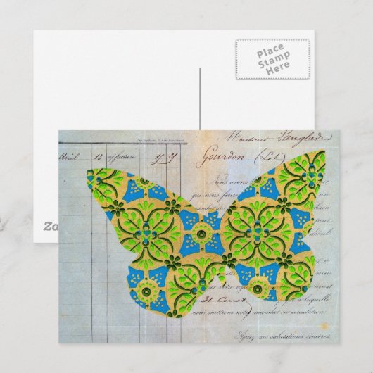 Vlinder Briefkaart (Voorkant / Achterkant)