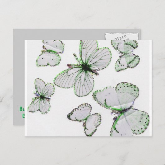 vlinder Briefkaart (Voorkant / Achterkant)