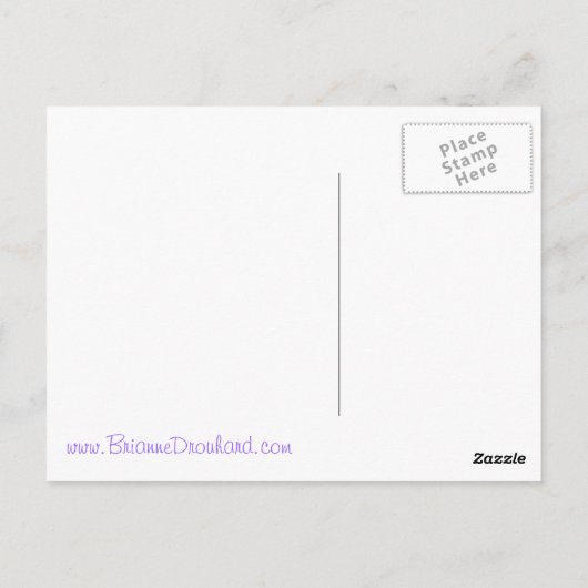 vlinder briefkaart (Achterkant)