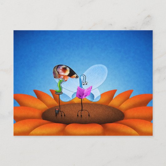 Vlinder Briefkaart (Voorkant)